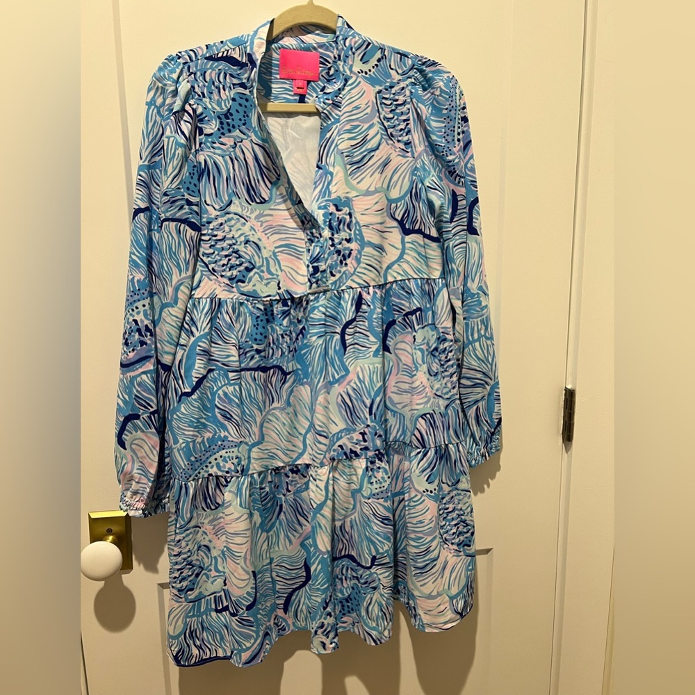 Lilly Pulitzer tiered dress, size M.